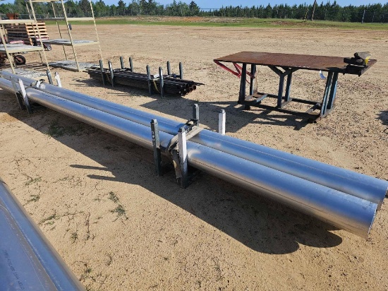 2286 - 4 - PC. 8" X 20' ALUMINUM TUBING