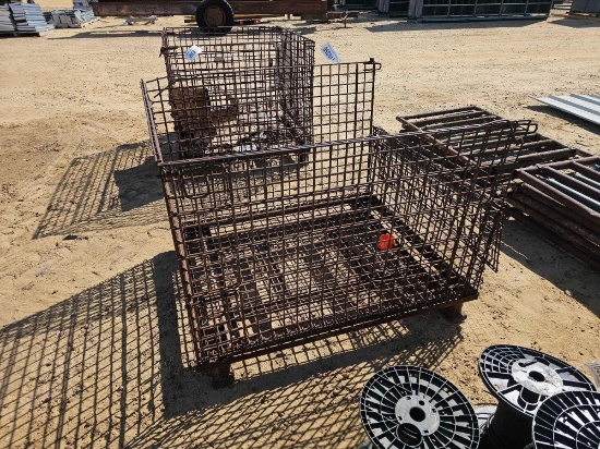 2574 - 4' X 4' METAL CRATE