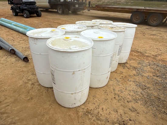 2590 - 8 - 30 GALLON PLASTIC DRUMS