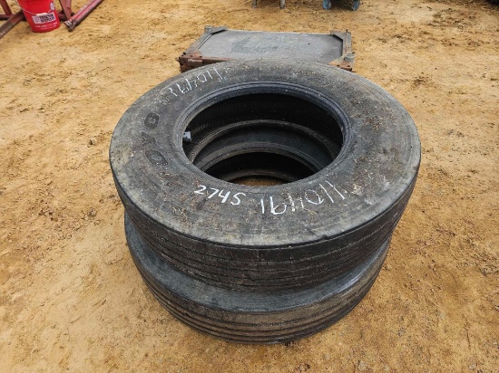 2745 - 2 TIRES 11R-22.5