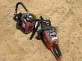 2489 - ECHO 58V CHAINSAW & 1 - MAN AUGER
