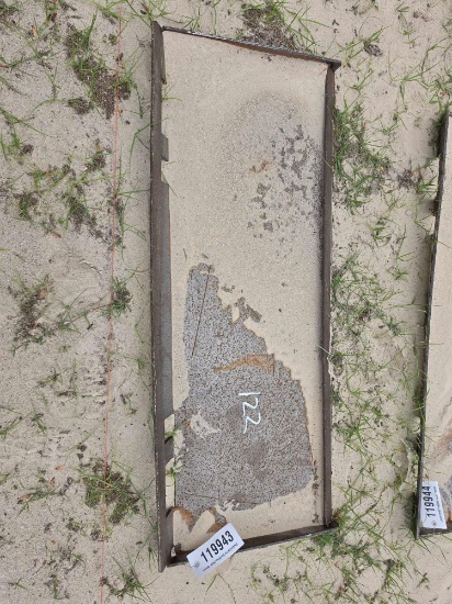 122 - SKID STEER SOLID BLANK PLATE