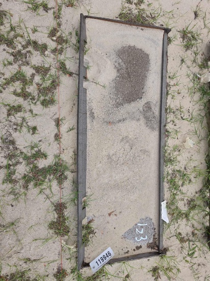123 - SKID STEER SOLID BLANK PLATE
