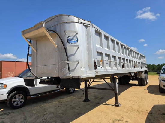 1056 - 1985 SUMMIT 38' ALUMINUM DUMP TRAILER *