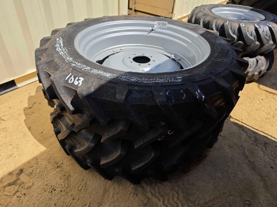 1063 - (2) NEW TRELLEBORG TRACTOR TIRES & WHEELS