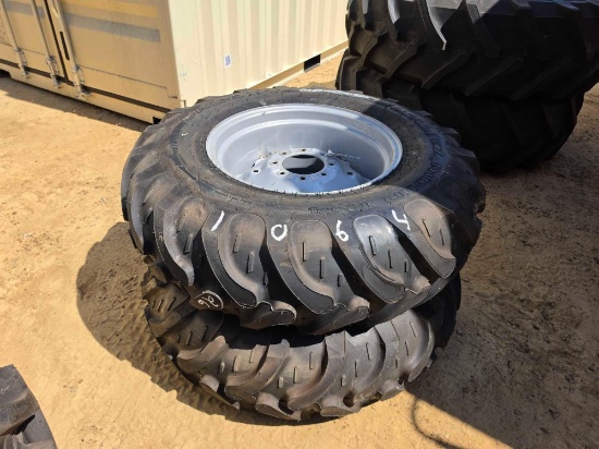 1064 - (2) NEW GALAXY TRACTOR TIRES & WHEELS