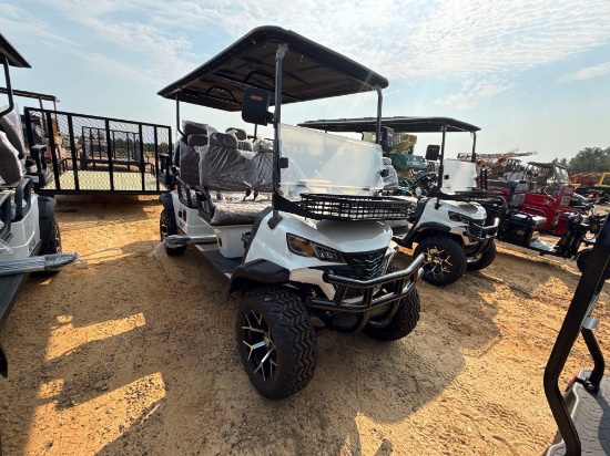 213 - ABSOLUTE - NEW HQ100 6 PASSENGER GOLF CART