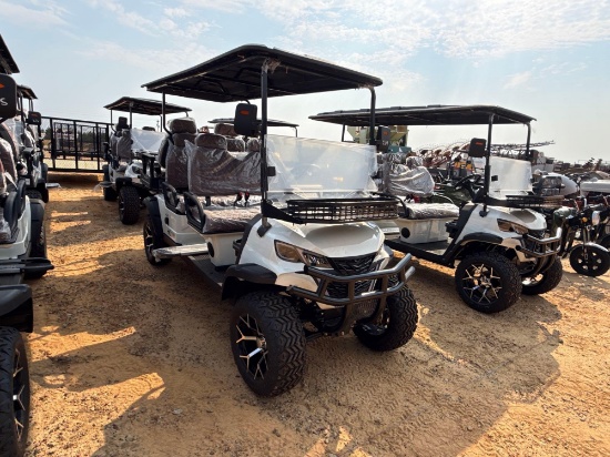 214 - ABSOLUTE - NEW HQ100 6 PASSENGER GOLF CART