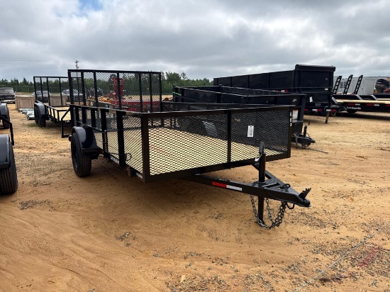682 - ABSOLUTE - NEW 76" X 12' TRAILER *