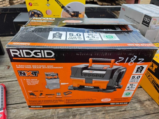 2182 - RIDGID ELECTRIC SHOP-VAC