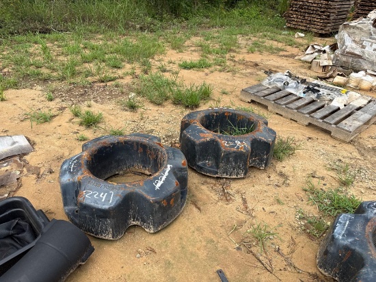 2247 - (2) 1000LB CASE IH REAR WHEEL WEIGHTS