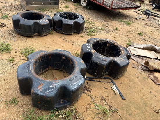 2248 - (2) 1000LB CASE IH REAR WHEEL WEIGHTS