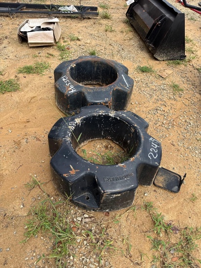 2249 - (2) 1000LB CASE IH REAR WHEEL WEIGHTS