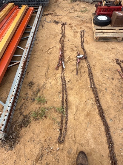 2482 - 20' CHAIN & CHAIN BINDER