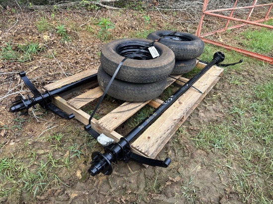 2530 - (2) AXLES & (4) TIRES
