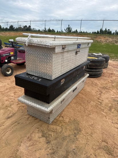 2805 - (3) Diamond Plated Truck Tool Boxes