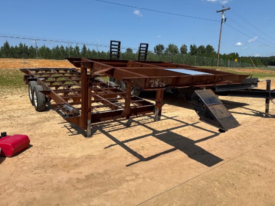 2825 - 7x26 Homemade Metal Utility Trailer