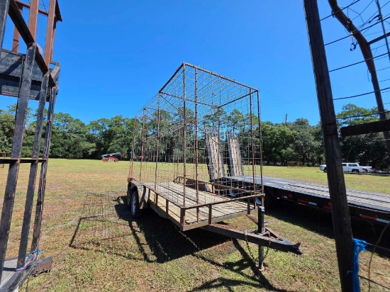 1268 - 7 X 16 X 9 PINE STRAW TRAILER *