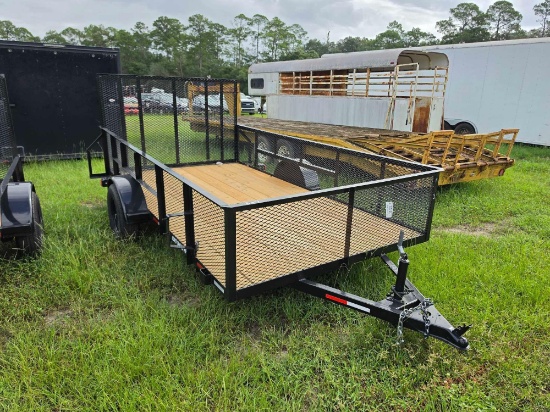 307 - Absolute - New 76" X 12' Trailer *