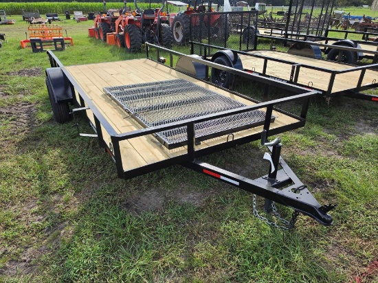 365 - ABSOLUTE - NEW 6' 4" ' X 14' GATE TRAILER *