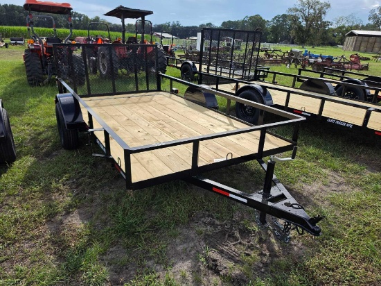 366 - ABSOLUTE - NEW 6' 4" ' X 12' GATE TRAILER *