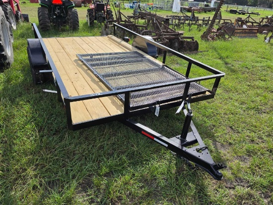 372 - ABSOLUTE - NEW 6' 4" ' X 12' GATE TRAILER *