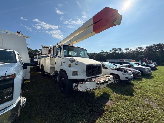 566 - 1998 Freightliner Fl80 Boom Truck *