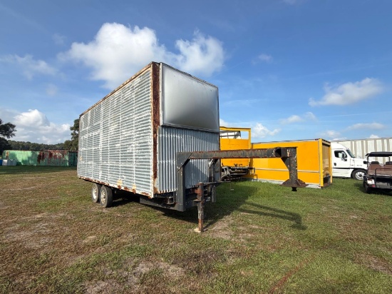 627 - 7' X 20' HOMEMADE ENCLOSED TRAILER *