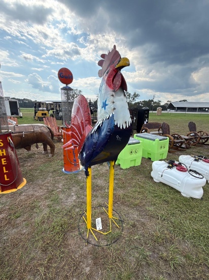932 - Large Metal Rooster