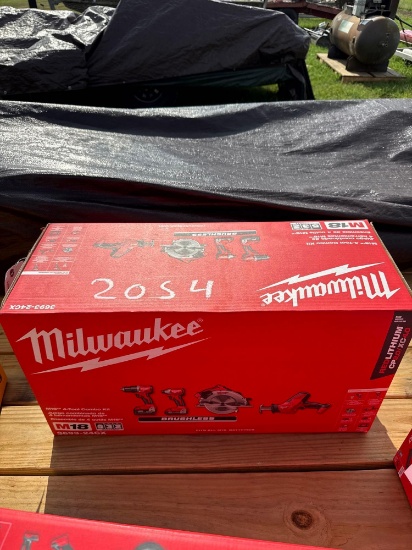 2054 - Mailwaukee M18 4 Pc Tool Kit