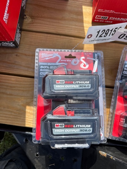 2057 - MILWAUKEE M18 6 AMP BATTERIES