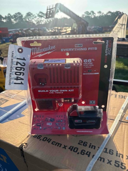 2125 - MILWAUKEE M18 5AH BATTERY & CHARGER