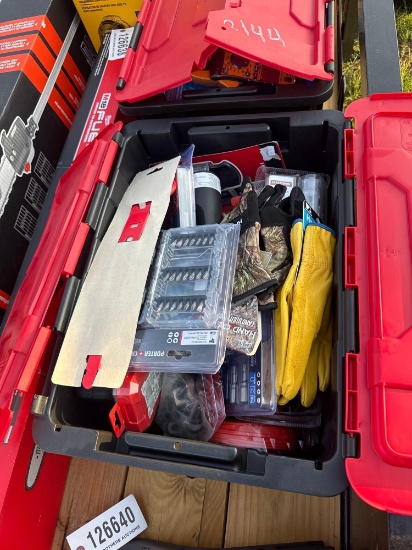 2145 - TOTE OF MISC TOOLS