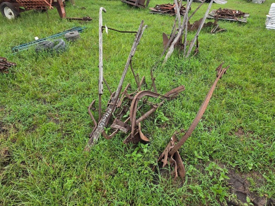 2225 - (2) Antique Walk Behind Plows