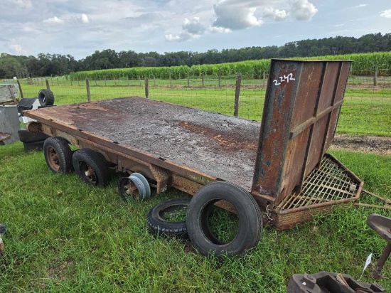 2242 - 14' X 8' STEEL FLATBED TRAILER *