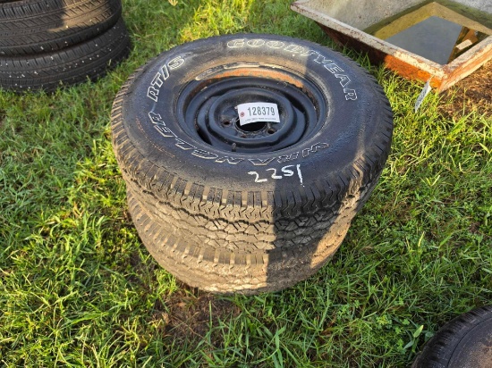 2251 - (2) GOOD YEAR 31X10.50R15LT TIRES