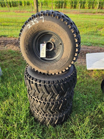 2257 - (4) CARLISLE STRYKER I GOLF CART TIRES
