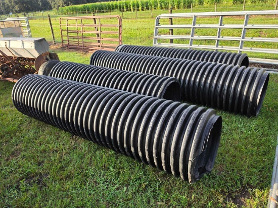 2286 - (4) PCS. OF 23" CORRUGATED PLASTIC PIPE