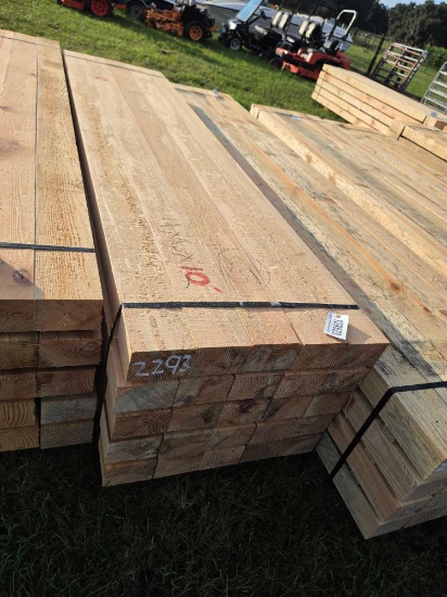 2293 - Approx 25 Pc Bundle Of 4" X 6" X 10' Lumber