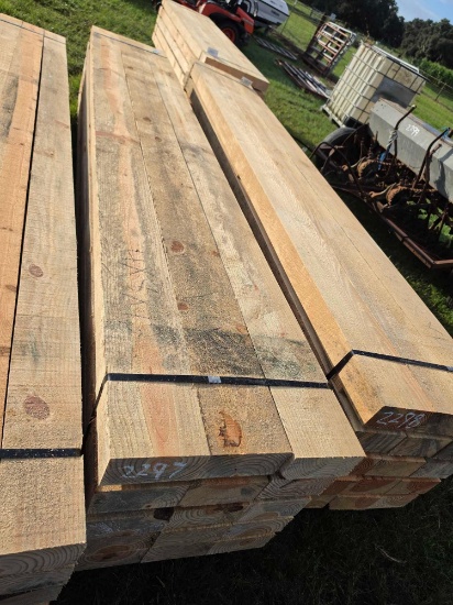2297 - Approx 15 Pc Bundle Of 4" X 8" X 12' Lumber