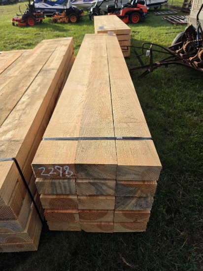 2298 - Approx 15 Pc Bundle Of 4" X 8" X 12' Lumber