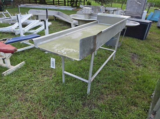 2436 - 6' Stainless Sorting Trough