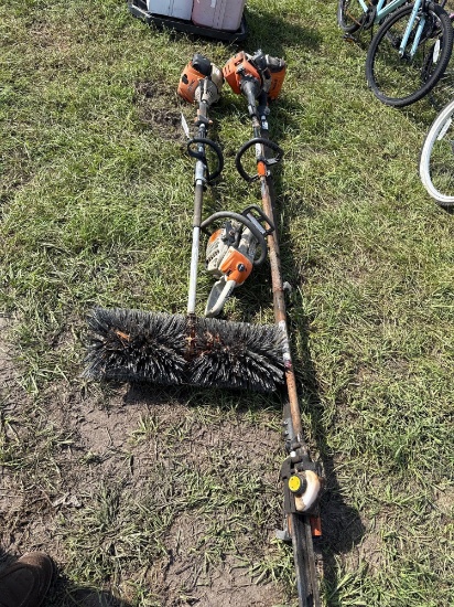 2735 - Stihl Pole Saw And Power Broom, Etc