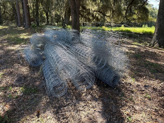 2865 - Approx. 16 Partial Rolls Of 4' Field Fencin