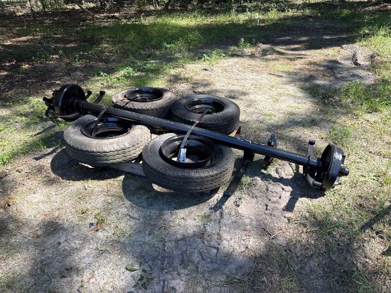 2920 - (2) Moblie Home Axles & (4) Tires And Rims