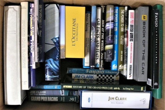 A selection of motoring books