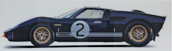 Ford GT40 wall hanging.