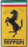 A signed Ferrari Badge.
