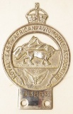 Royal African Automobile Association Badge