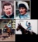 An album of signed photographs of National Hunt jockeys and owners, in slee